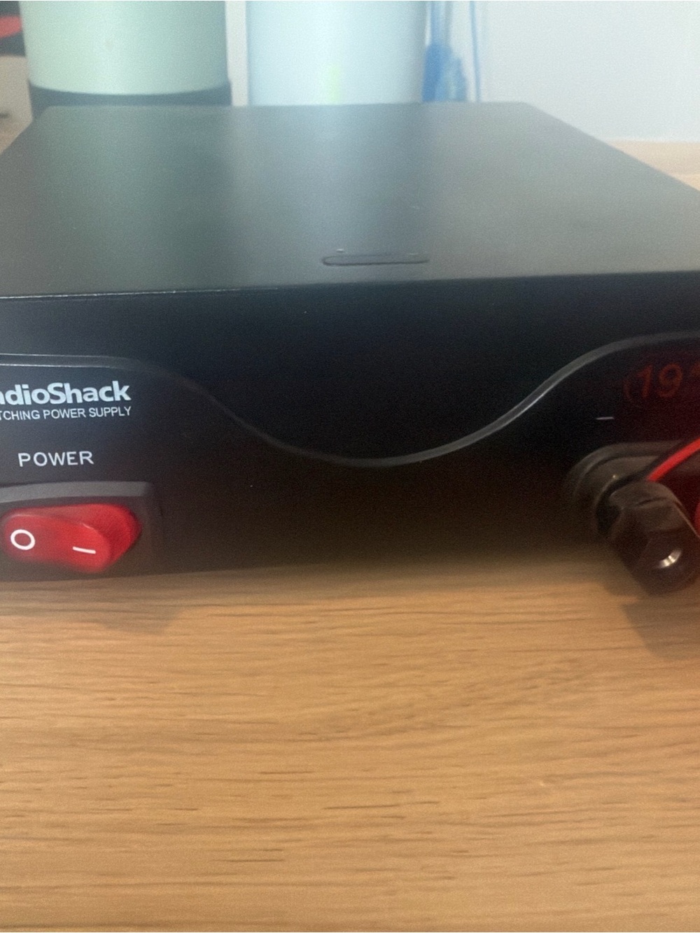 RadioShack Black Bench Power Supply - Compact Switching DC Unit